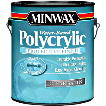 Minwax 13333 Polycrylic Protective Finish, Satin ~ Gallon