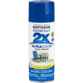 Rust-Oleum 249120 Painter&#39;s Touch 2X Ultra, Brilliant Blue Gloss ~ 12 oz Spray