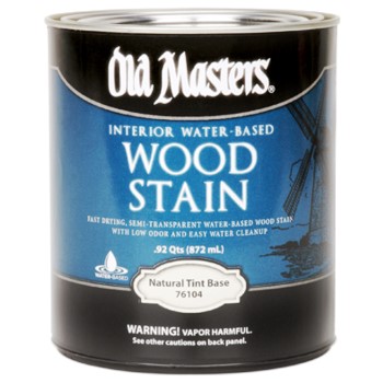 Old Masters 76101 Water-Based Interior Wood Stain, Tint Base ~ Gallon