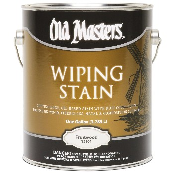 Old Masters 12301 Wiping Wood Stain,  Fruitwood  ~ Gallon
