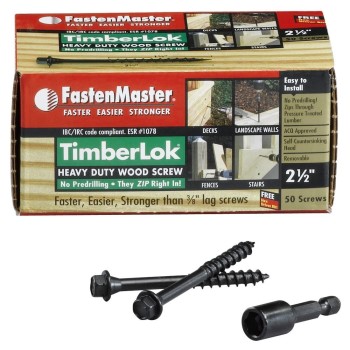 OMG  FMTLOK212-50 Timberlock Heavy-Duty Wood Screws ~ 2.5"