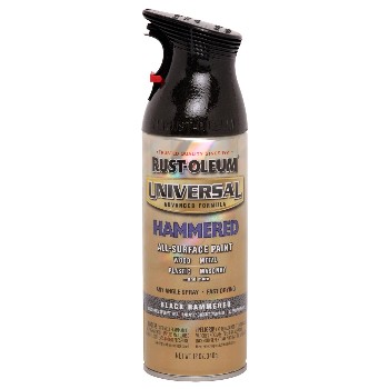 Rust-Oleum 245217 Universal Spray Paint, Hammered Black~12oz