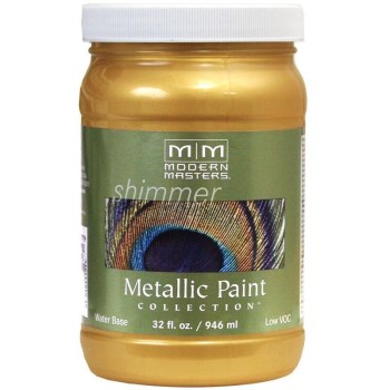 Modern Masters ME200-32 Metallic Paint, Pale Gold 32 Ounce