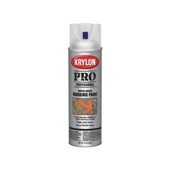 Krylon 7312 PRO Water-Based Marking Paint, Chalk Line Clear,  15 oz Spray Cans