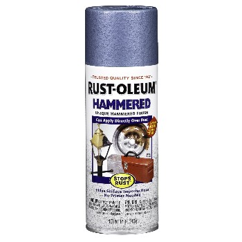 Rust-Oleum 7212830 Hammered Finish-Stops Rust,  Light Blue ~ 12 oz Spray Cans
