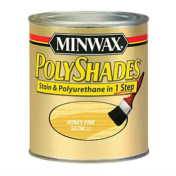 Minwax 61310 Polyshades Polyurethane Stain,  Honey Pine ~ Quart