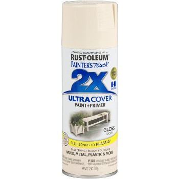 Rust-Oleum 249110 Spray Paint ~ Painter&#39;s Touch 2x ~ Gloss, Ivory