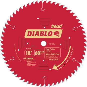 Freud/Diablo D1060X Finish Blade, 60T ~ 10&quot;