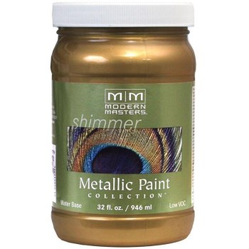 Modern Masters ME289-32 Metallic Paint, Brass 32 Ounce
