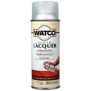 Watco 63181 Lacquer Clear Semi-Gloss Wood Finish ~ 11.25 oz Aerosol