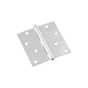 National 225938 Full Mortise Removable Pin Hinge, Stainless Steel ~ 4&quot; x 4&quot;
