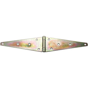 National 127910 Heavy Strap Hinge, Zinc Plated ~ 12&quot;