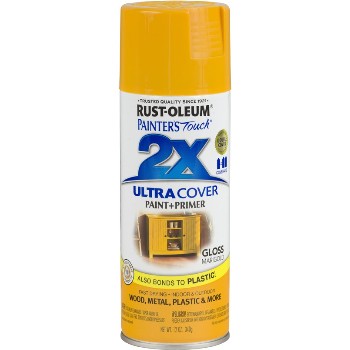 Rust-Oleum 249862 Painter&#39;s Touch Ultra Cover 2X Spray, Marigold Gloss ~ 12 oz Spray