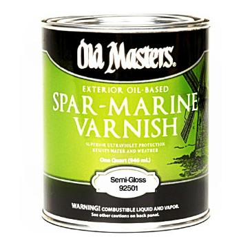 Old Masters 92501 Spar Marine Varnish, Semi-Gloss ~ Gallon
