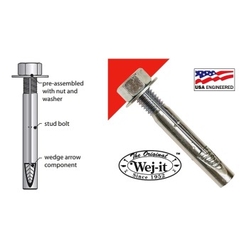 Wej-it 1232 Wej-it Wedge Anchors ~ 1/2&quot; x 3 1/2&quot;