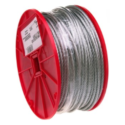 Campbell Chain 700-0627 Uncoated Cable ~ 3/16" x 250 Ft