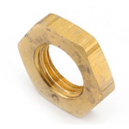 Anderson Metals 36111-04 Locknut, Brass ~ 1/2"