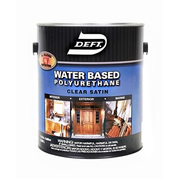Deft DFT259/01 Polyurethane, Water Base Clear Satin Finish ~ Gallon