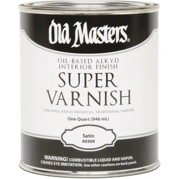 Old Masters 49304 Super Varnish, Clear Satin Finish ~ Quart