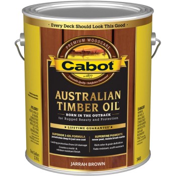 Cabot 01-3460 Australian Timber Oil - Jarrah Brown ~ Gallon
