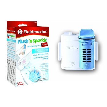 Fluidmaster 8100P8 Flush-N-Sparkle Toilet Bowl Blue Cleaner System