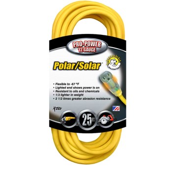 Coleman Cable 01687 Outdoor Extension Cord ~ 25 feet