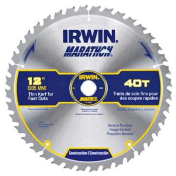 Irwin 14080 Marathon Table Saw Blade ~ 12&quot; 40T
