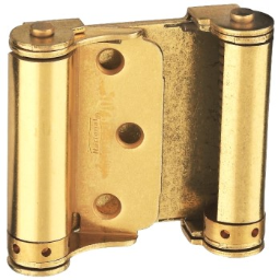 National 115303  Double Action Spring Hinge, Brass Finish ~ 3"