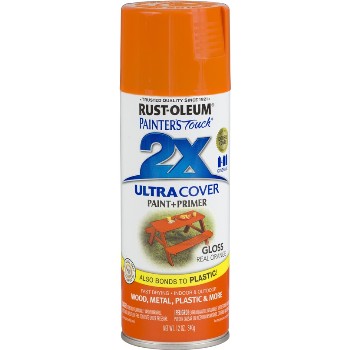 Rust-Oleum 249095 Spray Paint, 2X Ultra ~ Real Orange Gloss