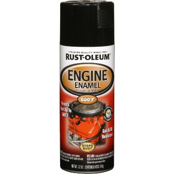 Rust-Oleum 248932 Engine Enamel, Gloss Black Spray Cans