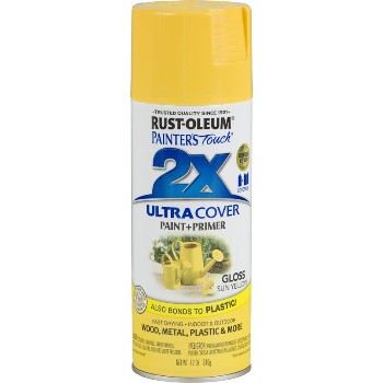 Rust-Oleum 249092 2X Ultra Spray Paint, Sun Yellow Gloss ~ 12oz
