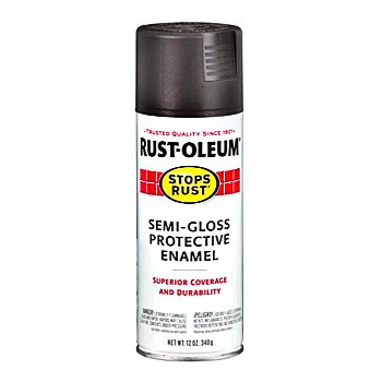 Rust-Oleum 7776830 Stops Rust Flat Black Spray Enamel - Cans