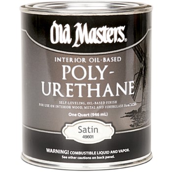 Old Masters 49601 Oil-Based  Interior Polyurethane, Satin ~ Gallon