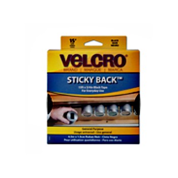 Velcro 90081 Black Sticky Back Velcro Tape, 15 &#39; x 3/4&quot;