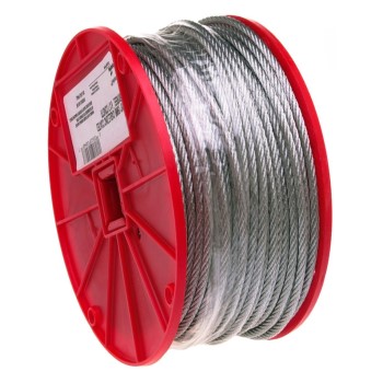 Campbell Chain 700-0827 Uncoated Cable ~ 1/4" x 250 Ft