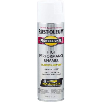 Rust-Oleum 7592838 High Performance Enamel Spray Paint, Gloss White ~ 15 oz Cans