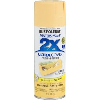 Rust-Oleum 249064 Ultra Cover 2X Spray,  Summer Squash Satin ~ 12 oz Spray Paint
