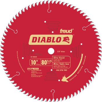 Freud/Diablo D1080X Finish Blade, 80T 10 Inch