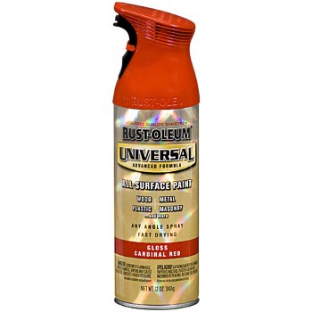 Rust-Oleum 245211 Universal Spray Paint, Cardinal Red ~ 12 oz Aerosol