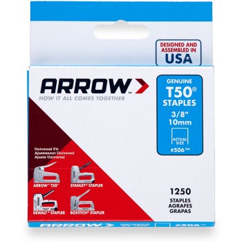 Arrow Fastener 50624 Staples, T50 Arrow Staple ~ 3/8&quot;