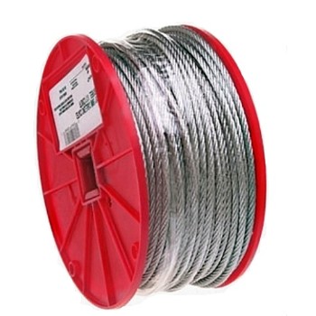 Campbell Chain 700-0227 Uncoated Cable, 7 x 7  ~ 1/16&quot; X 500 Ft