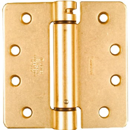 National 185207 Spring Hinge, Adjustable - Brass  ~  4 x 4 inches