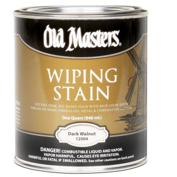 Old Masters 12004 Wiping Wood Stain, Dark Walnut ~ Quart