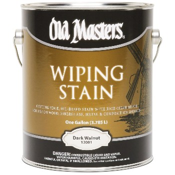 Old Masters 12001 Wiping Wood Stain, Dark Walnut ~ Gallon