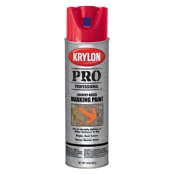 Krylon 7302 Marking Paint, Solvent Based ~ APWA Red