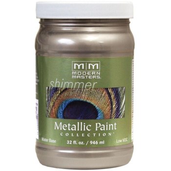 Modern Masters ME221-32 Metallic Paint, Warm Silver  ~ 32 Ounce