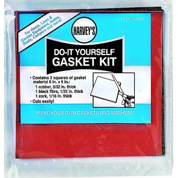 Harvey&#39;s 020500 Do-It-Yourself Gasket Kit ~ 6&quot; x 6&quot; Assorted Material Sheets