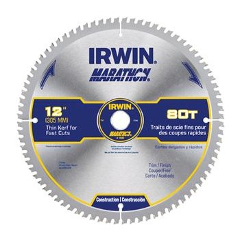 Irwin 14083 Marathon Miter &amp; Table Saw Blade ~ 12&quot; 80T