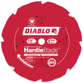 Freud/Diablo D1208DH Diamond Tipped TCG Hardie Fiber Cement 12&quot; Saw Blade ~ 8 T