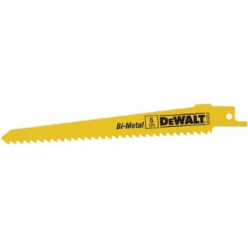 DeWalt DW4802B25 Reciprocating Saw Blade, 6 TPI ~ 6&quot;